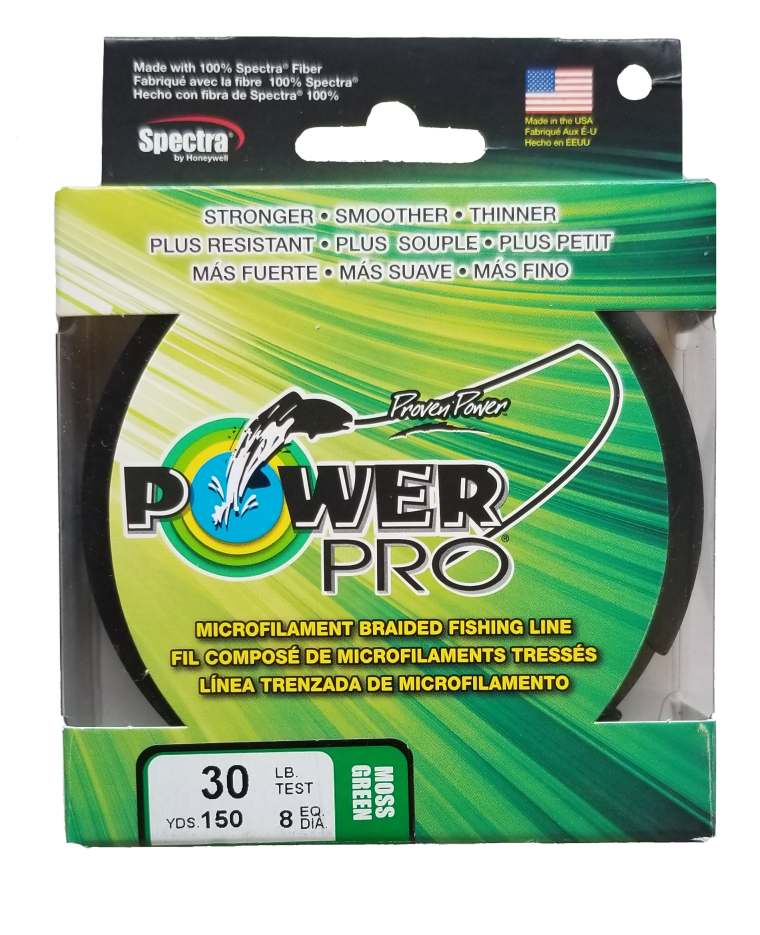 30 braided fishing line Power Pro Spectra Braided Fishing Line 30lb / Moss Green