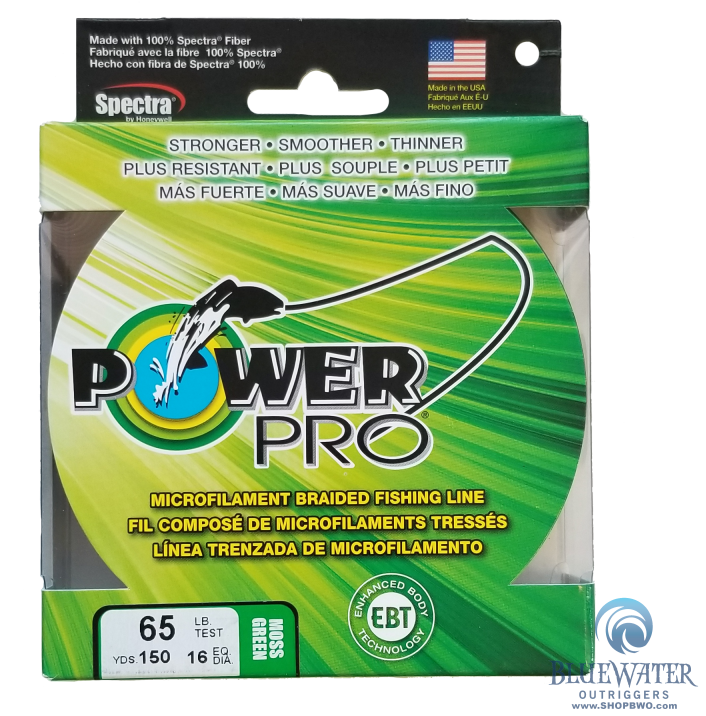 Power Pro Moss Green 65 lb 150 yds Braided Fishing Line