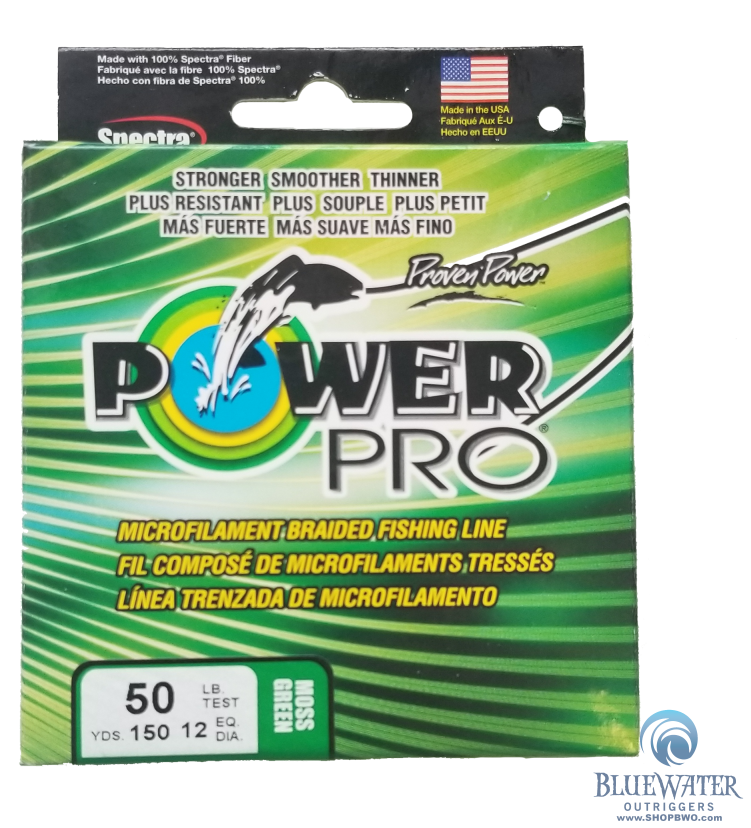 Power Pro Moss Green 50 lb 150 yds Braided Fishing Line