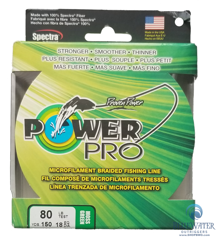 Power Pro Moss Green 80 lb 150 yds Braided Fishing Line Power Pro Moss Green 80 lb 150 yds Braided Fishing Line