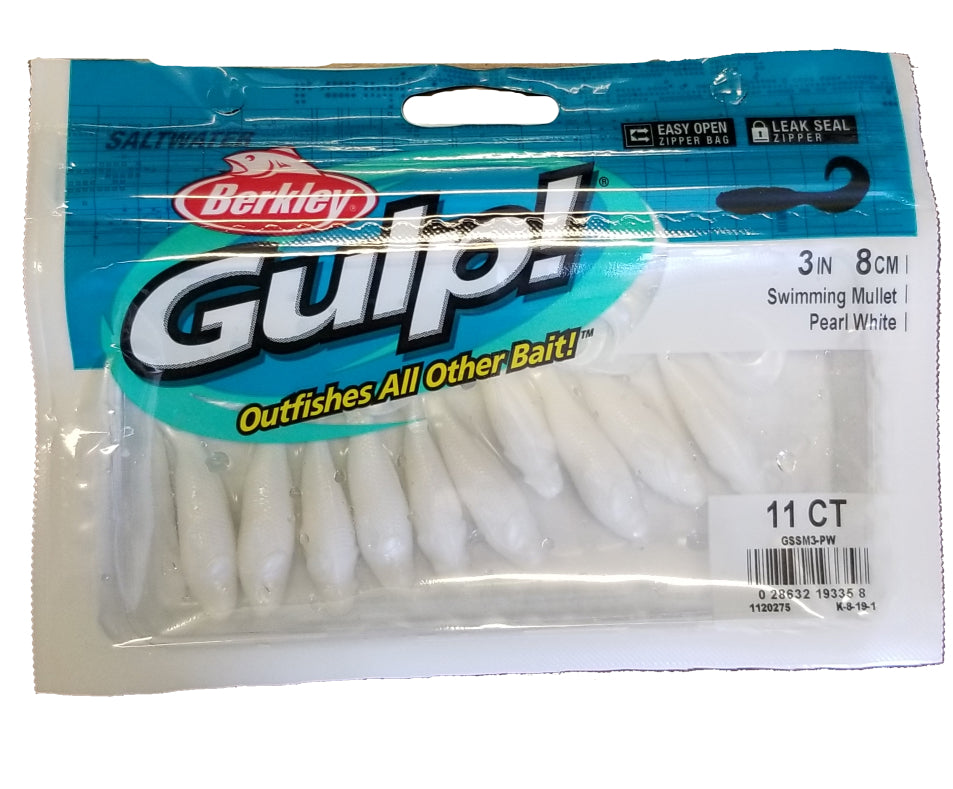 Berkley Gulp! Swimming Mullet White 3"
