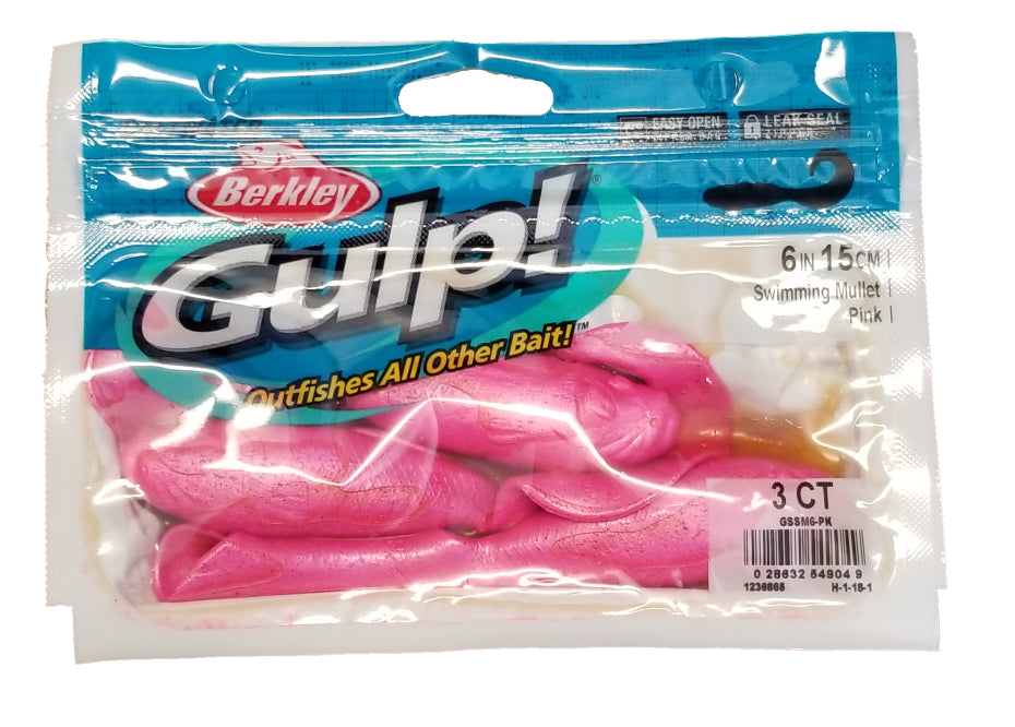 Berkley Gulp! Swimming Mullet Pink 6"