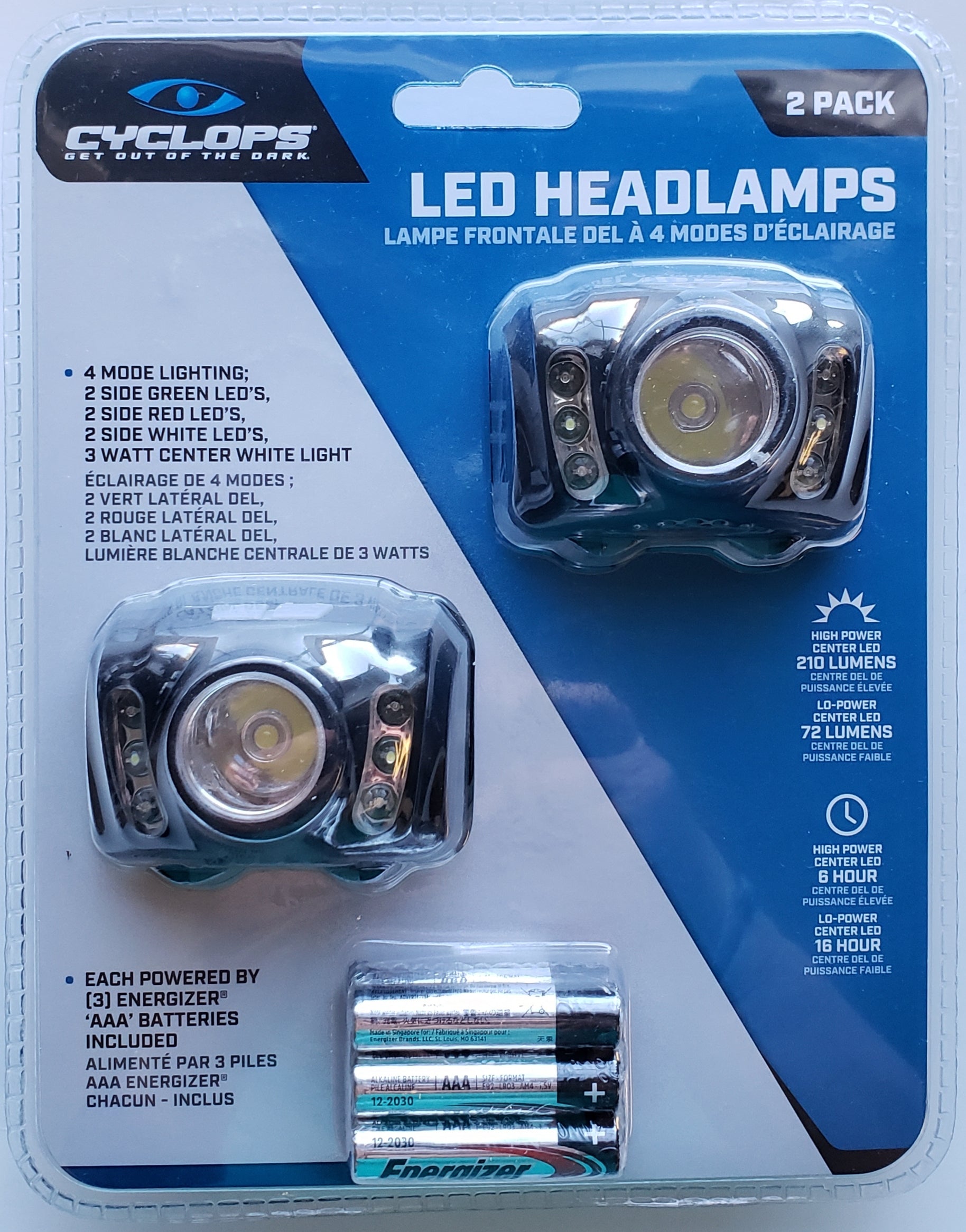 Cyclops 210 Lumen Headlamp 2 Pack