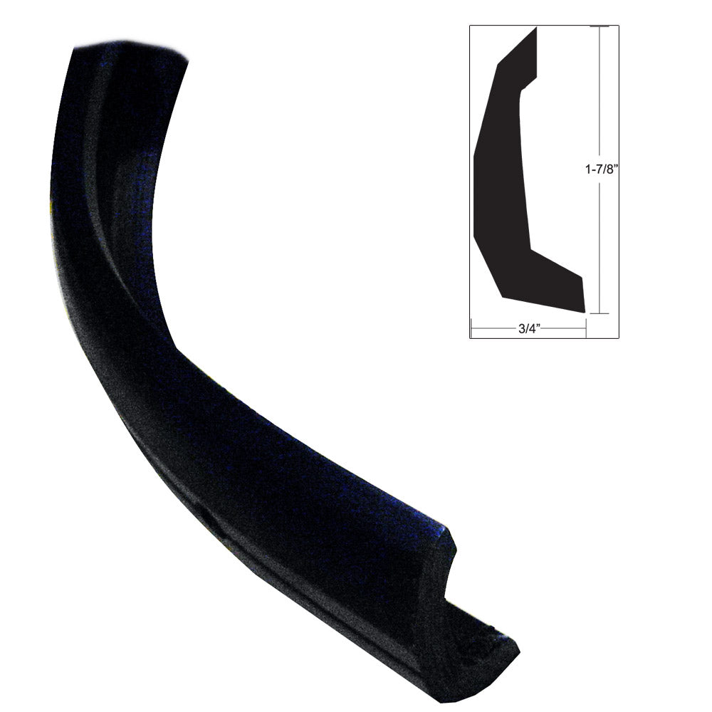 TACO SemiRigid Rub Rail Kit Black wNo Insert