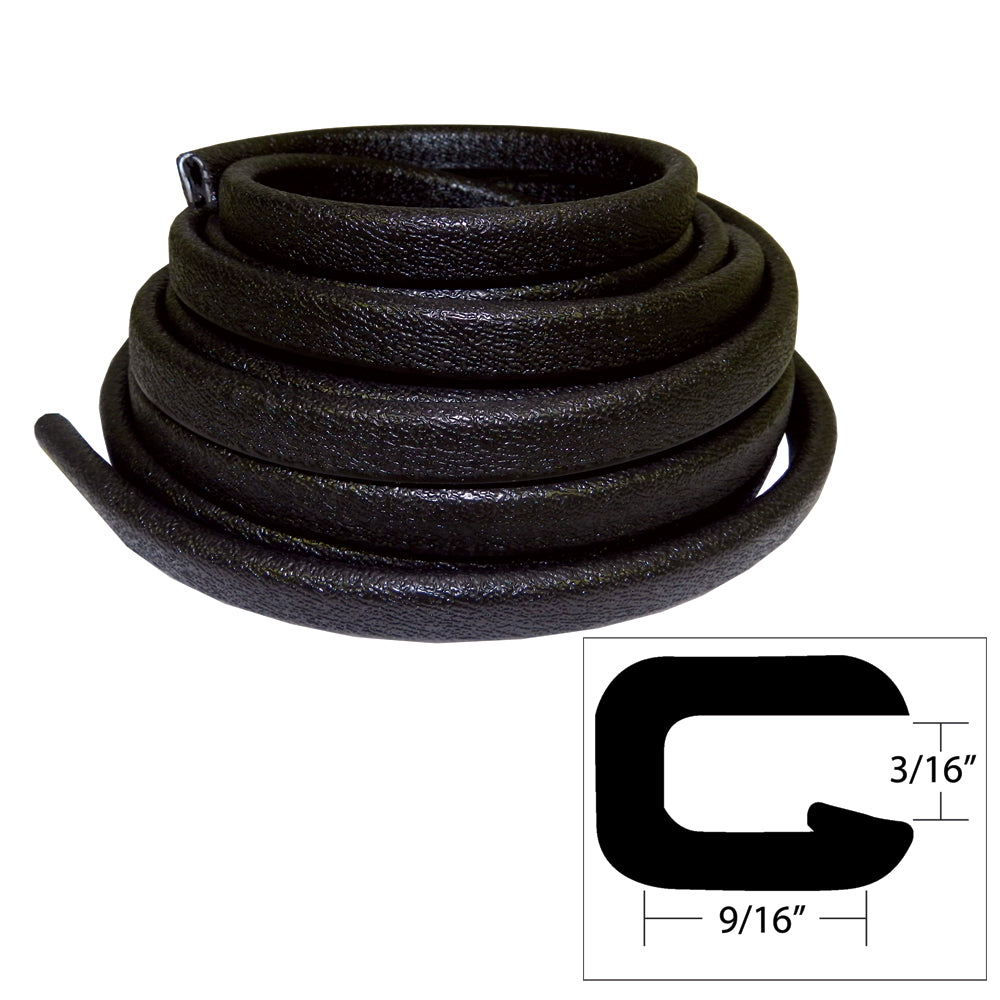 TACO Flexible Vinyl Trim 532 Opening x 916W x 25L Black