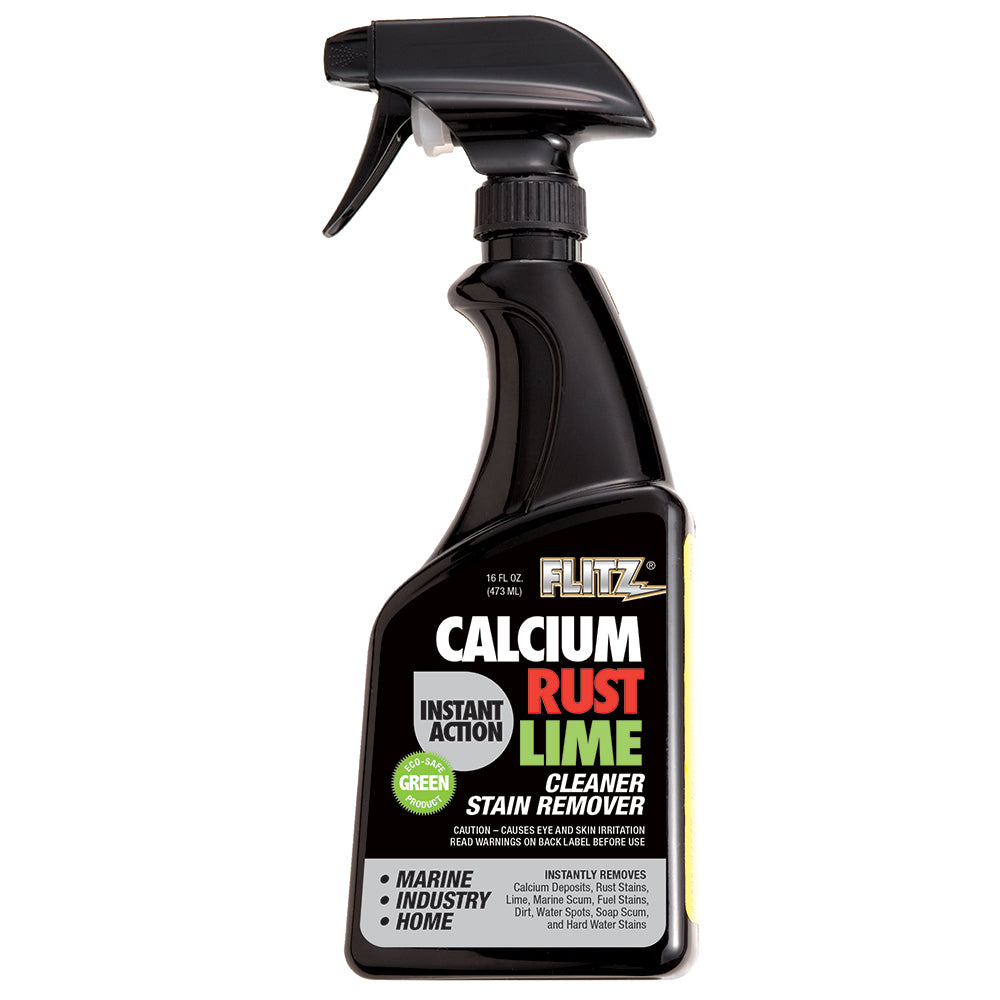 Flitz Instant Calcium Rust Lime Remover 16oz Spray Bottle CR 01606