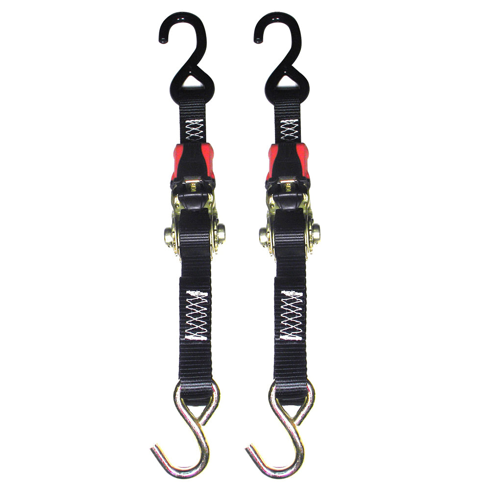 Rod Saver Rubber Ratchet Tie Down 1 x 4 Pair