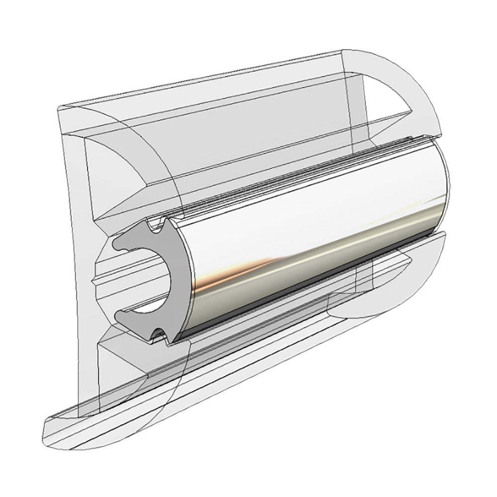 TACO Rub Rail Insert Flexible Chrome