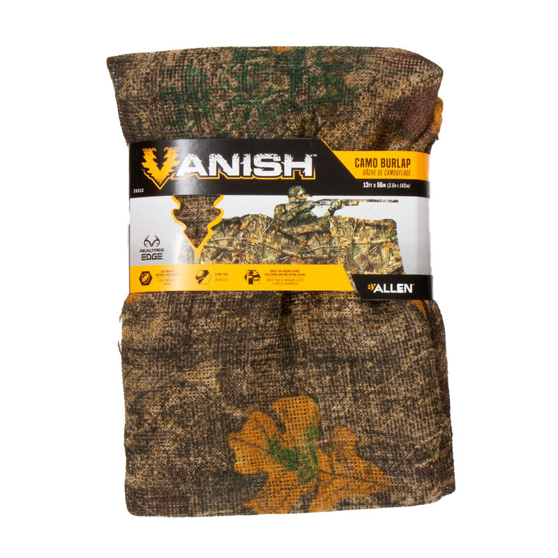 Allen Vanish Camo Burlap 12' x 56" Realtree Edge 25313