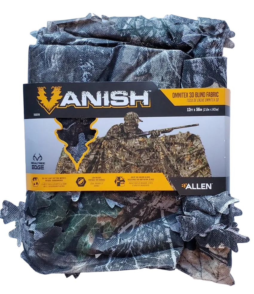 Allen Vanish Omnitex 3D Fabric Blind 12ft x 56in Realtree Edge #25326