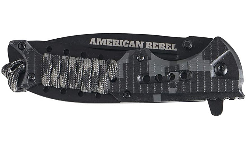 American Rebel Folding Knife with Camo Grip