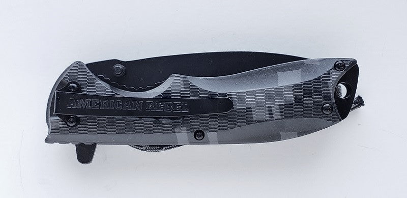 American Rebel Folding Knife with Camo Grip KN-3001-CA