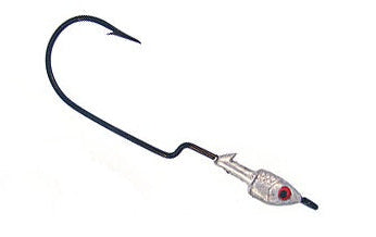 Bass Assassin Lead/Red Eye Long Shank Jighead 1/4oz 4ct JA57001