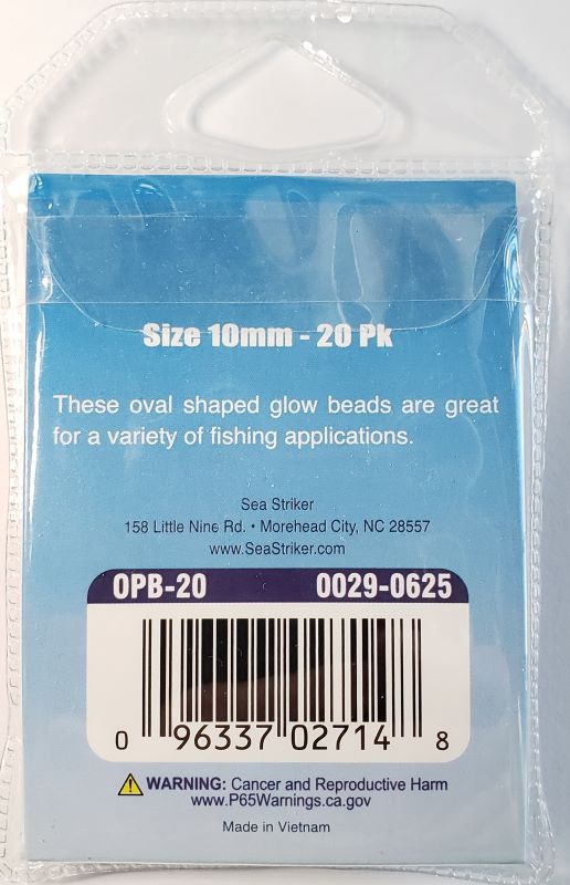 Billfisher Luminous Pink Beads 10mm OPB-20