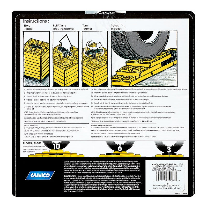 Camco FasTen Leveling Blocks 44512
