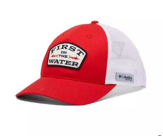 Columbia PFG Trucker Snapback Hat - Red