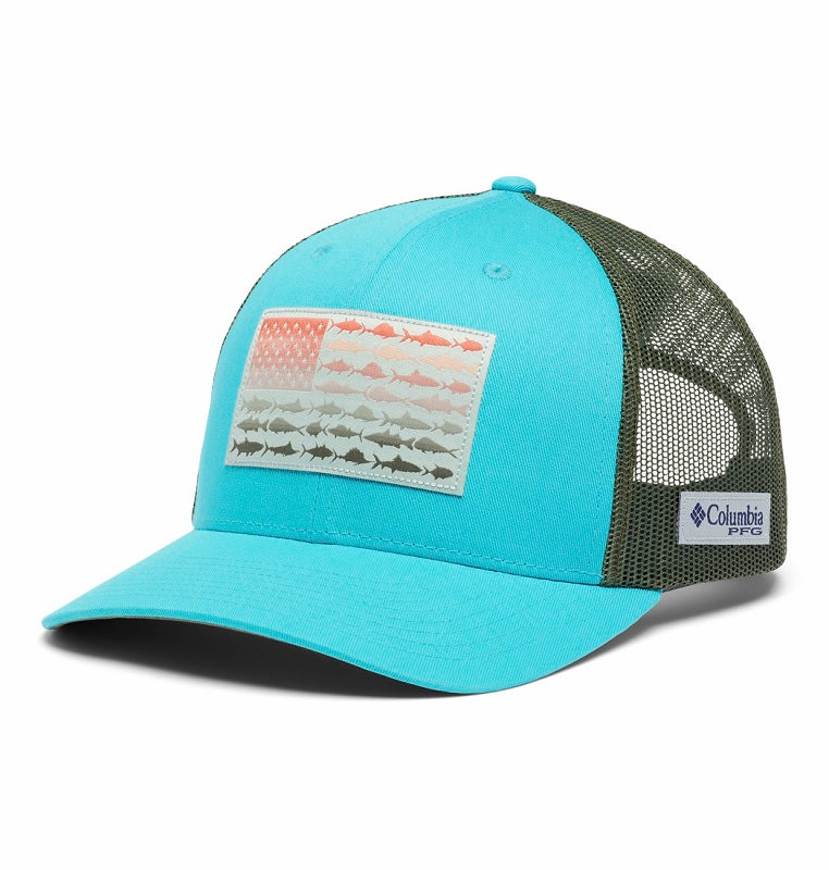 Columbia PFG Fish Flag Mesh Snap Back Hat CU0141-443