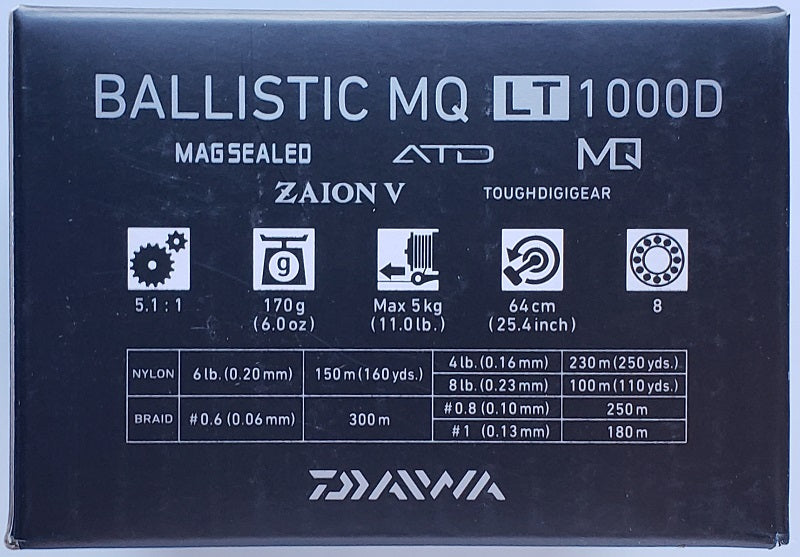 Daiwa Ballistic MQ LT 1000D Spinning Reel