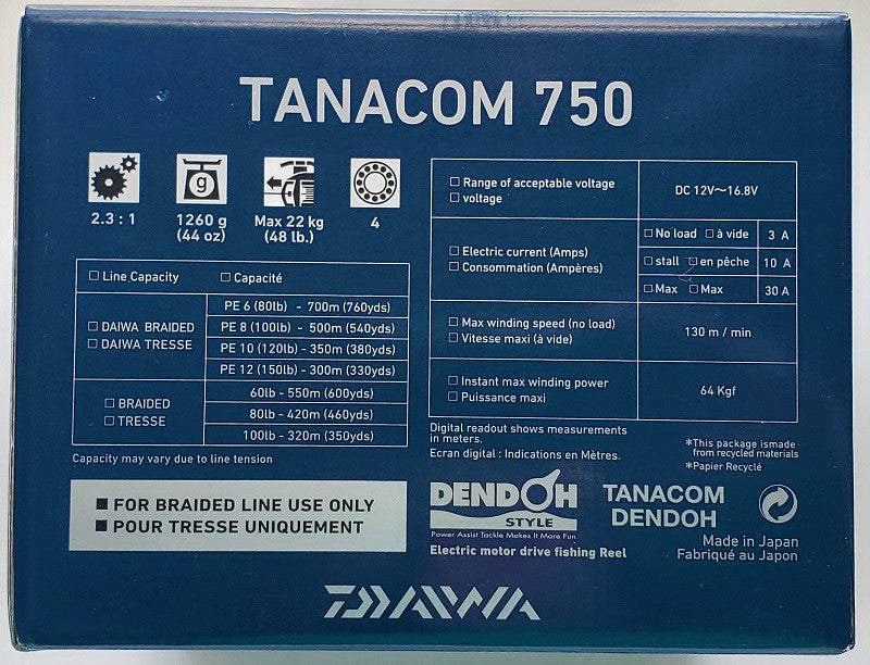 Daiwa Tanacom 750 Electric Reel