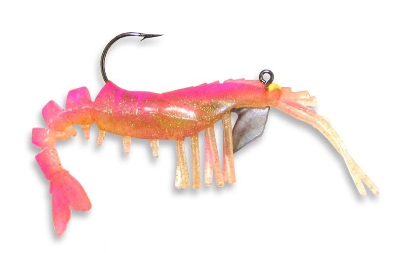 Egret 3.5-inch Vudu Shrimp Bait Pink
