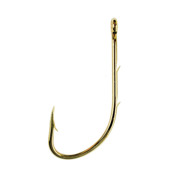 Eagle Claw Hook Baitholder 1/0 Gold 8pk