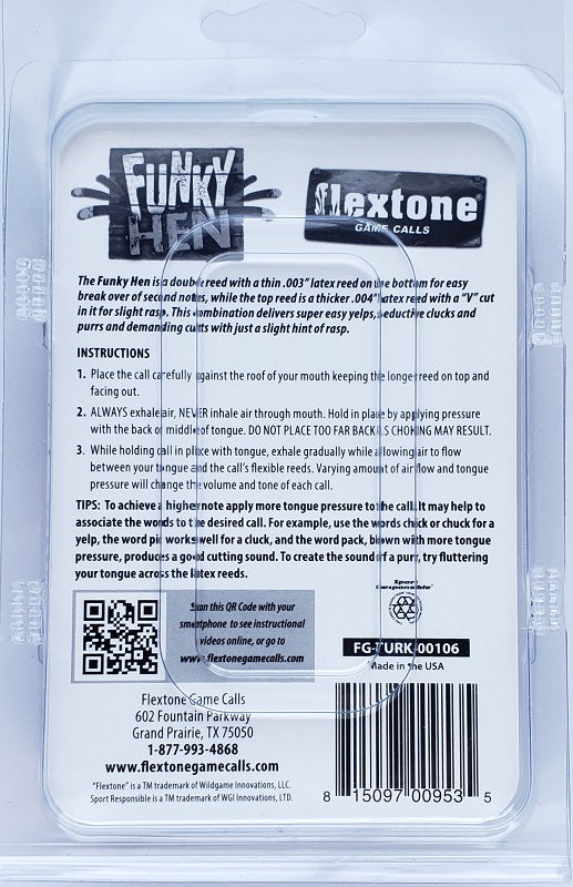 Flextone Game Calls Funky Hen Turkey Call FG-TURK-00106