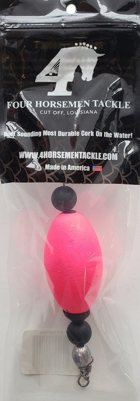 Four Horsemen Tackle 2.5in Oval Popper Cork Pink