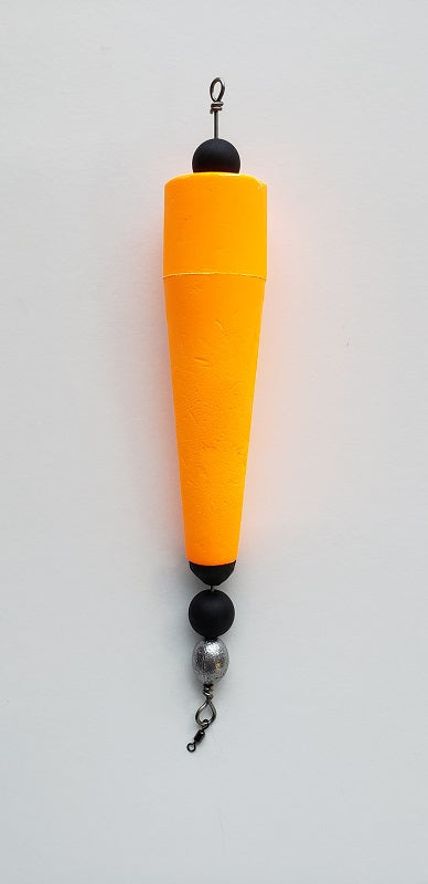 Four Horsemen Tackle Concave Popper Cork Orange 5" 1pk