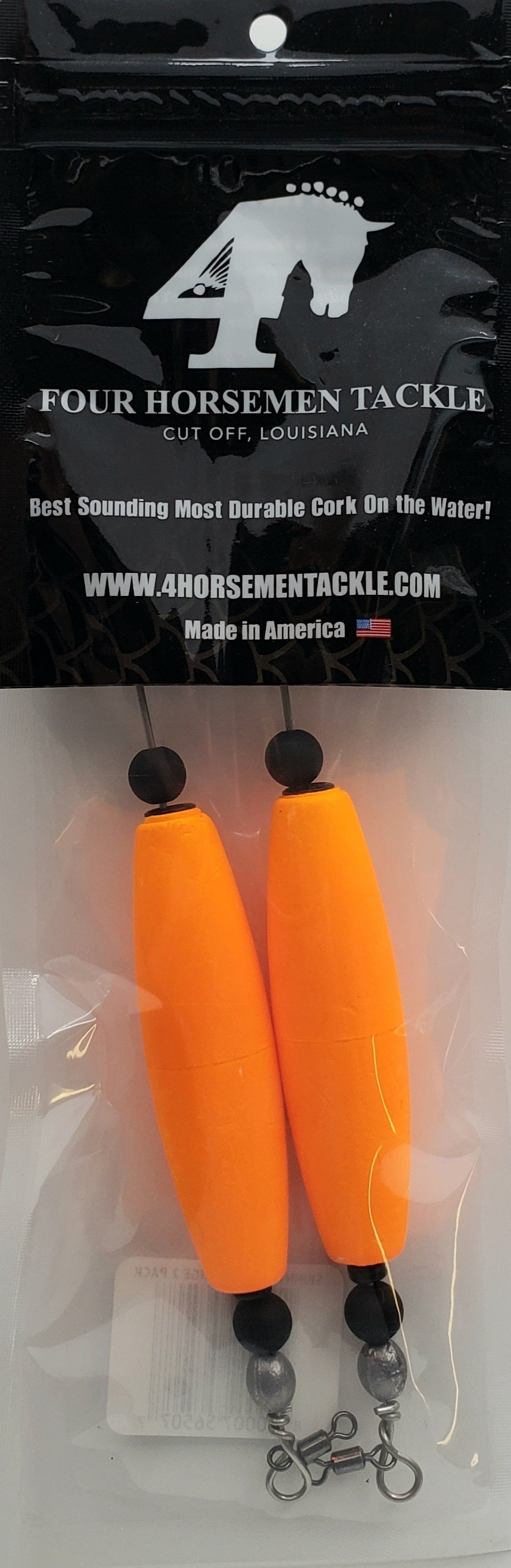 Four Horsemen Tackle Skinny Cork Orange 2pk