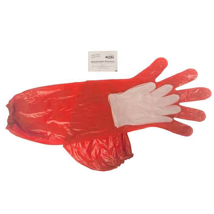 Red cleaning gloves deals