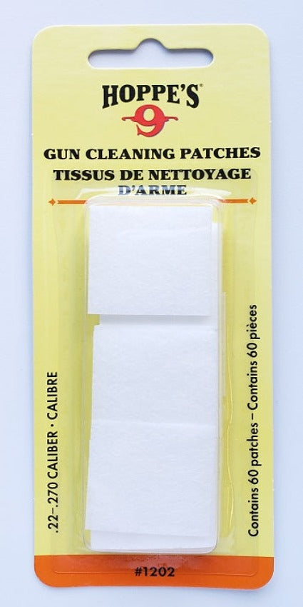 Hoppe's Gun Cleaning Patches .22-.270 Cal. 1202