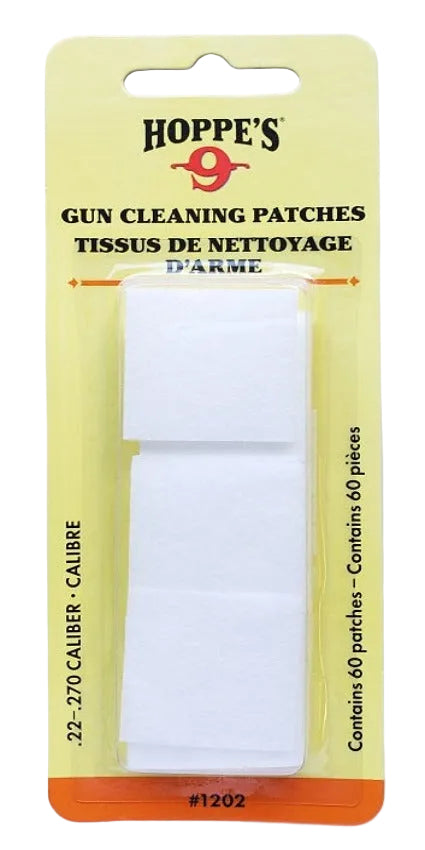 Hoppe's Gun Cleaning Patches .22-.270 Cal. 1202