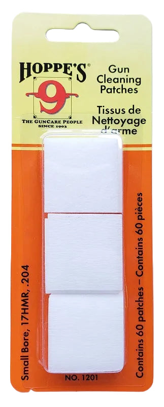 Hoppe's Gun Cleaning Patches Small Bore 17HMR, .204 1201