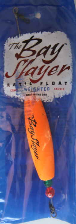 Comal Bay Slayer Cigar Rattle Float 3" Orange