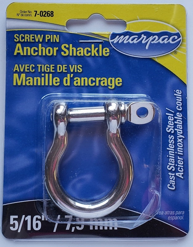 Marpac 5/16" Screw Pin Anchor Shackle 7-0268