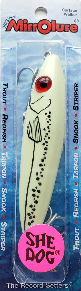 MirrOlure She Dog Surface Walker 83MR-GLOW