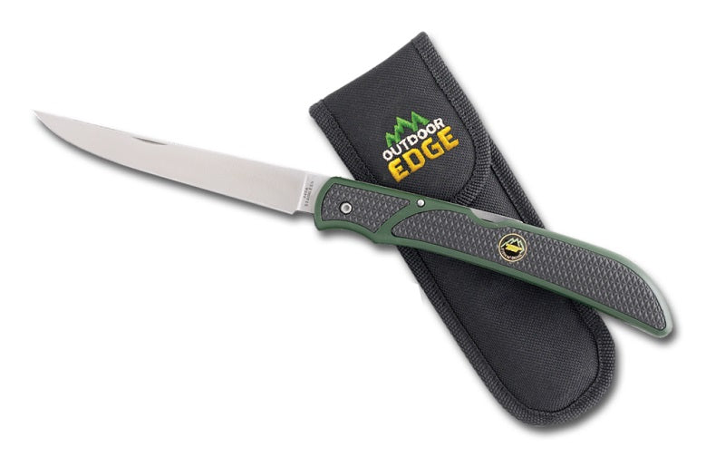 Outdoor Edge Fish And Bone Stainless Fillet Knife W/Sheath