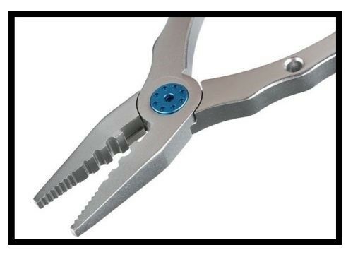 P-Line 6.5" Aluminum Fishing Pliers With Holster Silver PAP65-SBD