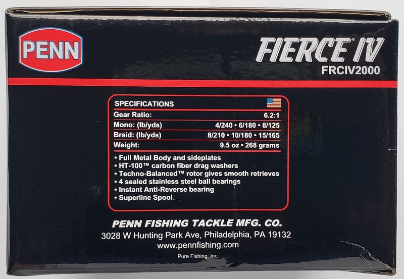 Penn Fierce IV 2000 Spinning Reel FRCIV2000