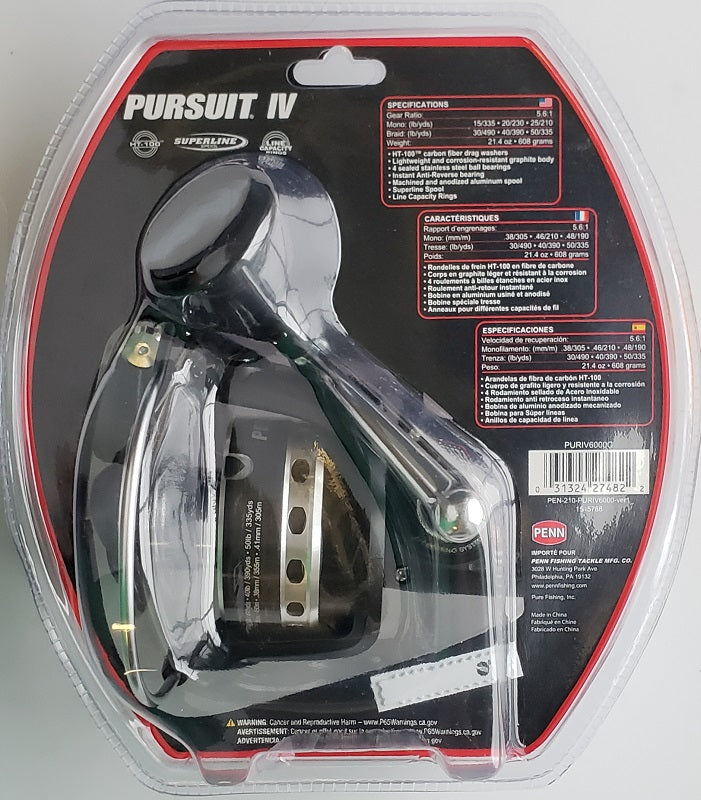 Penn Pursuit IV 6000 Spinning Reel PURIV6000C