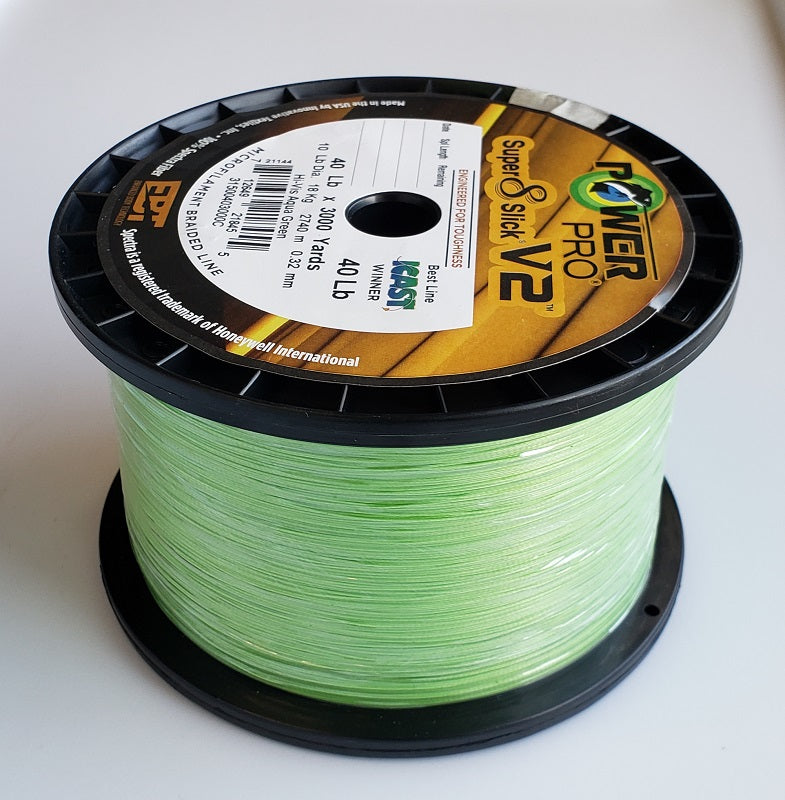 Power Pro Super8slick V2 Aqua Green Braided Line 50 LOT OF 2