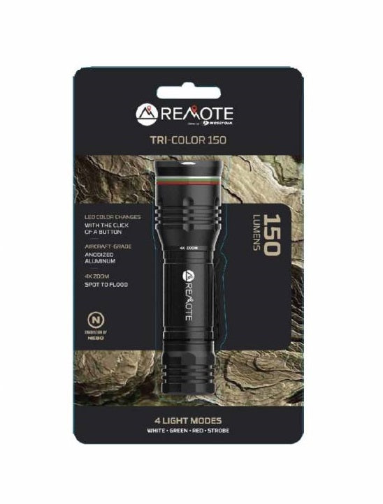 Remote Tri-Color 150 Lumens Flashlight