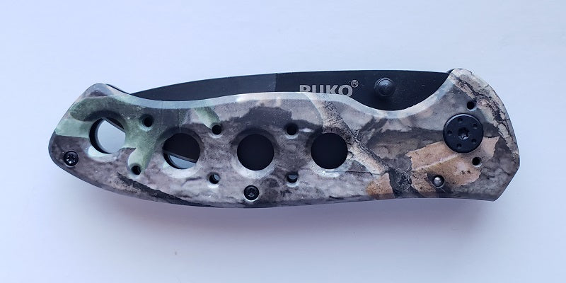 Ruko Woodland Camo Folding Knife RUK0075