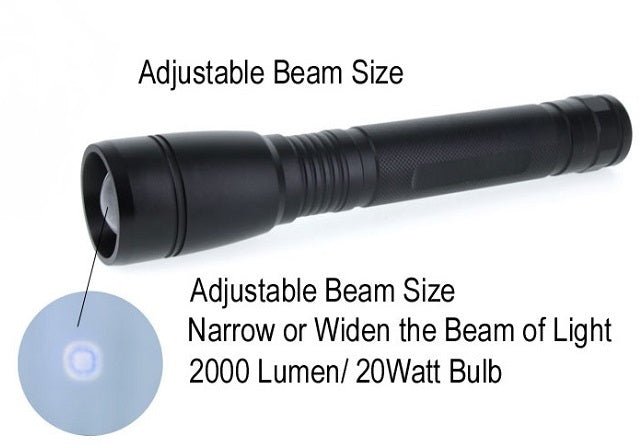 SE LED Adjustable Beam Flashlight FL315-20W