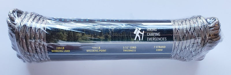SE Survivor Series 550 Desert Camo Paracord 100ft PC102CM55