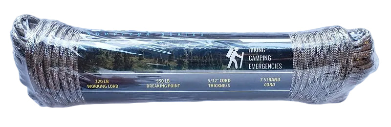 SE Survivor Series 550 Desert Camo Paracord 100ft PC102CM55