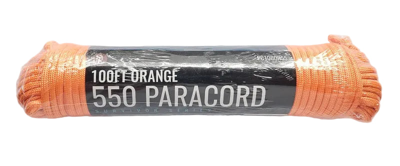 SE Survivor Series 550 Orange Paracord 100ft PC106OR55