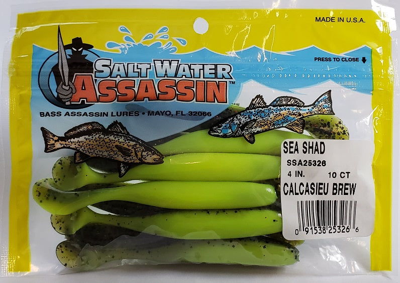 SaltWater Assassin Sea Shad Calcasieu Brew 4"