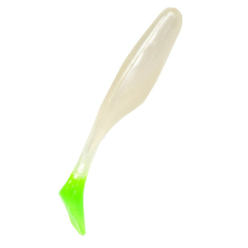 SaltWater Assassin Sea Shad Pearl/Chartreuse Tail 4" 10ct