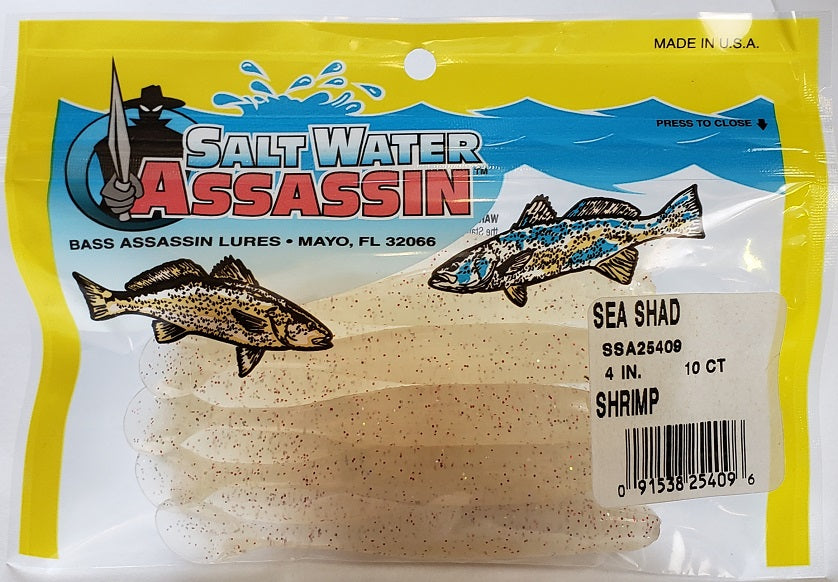 SaltWater Assassin Sea Shad Shrimp 4" 10pk